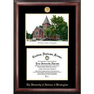  University of Alabama, Birmingham Gold Embossed Diploma 
