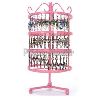 PINK 144 Earrings Stand Jewelry Display Holder Round  