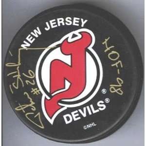  Peter Stastny Autographed Hockey Puck