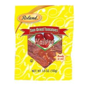 Roland Sun Dried Tomatoes Halves, 3.5 Ounce Bags (Pack of 12)
