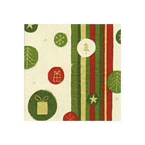   and Trees Cream Christmas Party Beverage Napkin