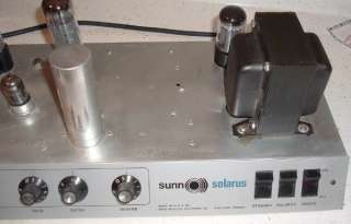 Vintage Sunn Solarus Amplifier Amp Head Tube Needs Work 60s/70s 