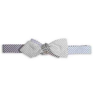    Ties  Bow ties  Striped Cotton Seersucker Bow Tie