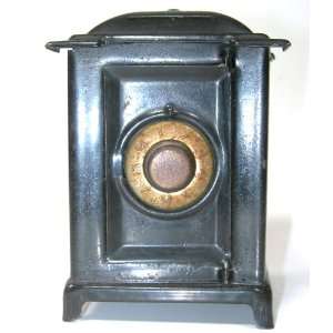  Vintage 1916 Pressed Steel Combination Safe Bank 