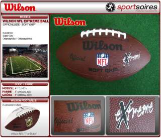 WILSON NFL EXTREME OFFICIAL FOOTBALL F1645X NEU  