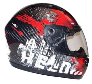 Held Helm Motorradhelm CARBON TRAVEL X rot Dekor Gr. L  