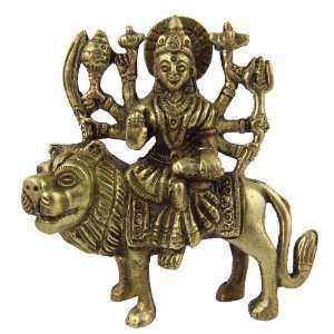  Goddess Durga Hindu Religious Statue Brass Figurines