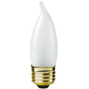 Halco 2019   60 Watt Light Bulb   CA10   Frost   Bent Tip   3000 Life 