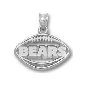  Chicago Bears Sterling Silver BEARS Pierced Football 
