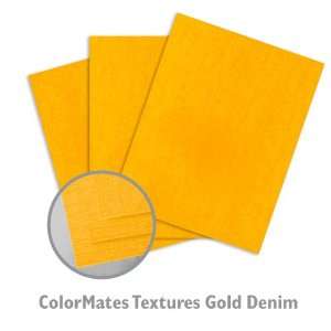  ColorMates Textures Gold Denim Cardstock   250/Package 