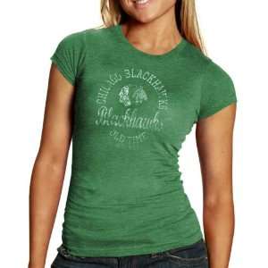   Ladies Kelly Green Keira Tri Blend T shirt