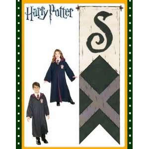   : Rare Harry Potter Slytherin House 3d Felt Banner NIP: Toys & Games