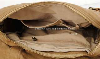   Shoulder Bag Satchel Durable Casual Canvas Messenger Bag Black 2361