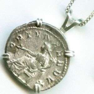 Silver Roman Emperor Gordian Fate Goddess Fortuna AD244  