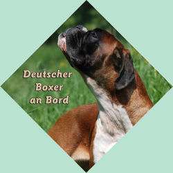 DEUTSCHER BOXER Hund Hunde Aufkleber Sticker 20x20 cm  
