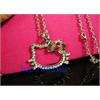 Beautiful hello kitty crystal necklace more colors H38  