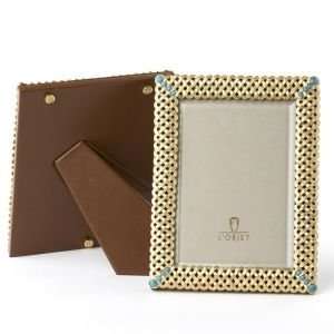   Stones Picture Frames Gold Plated Picture Frame With Turquoise Stones