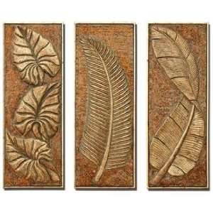   Ferns Set of 3 Decorative Wall Art Panels:  Home & Kitchen