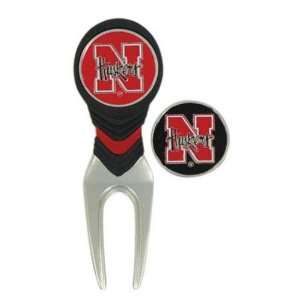 Nebraska Cornhuskers NCAA Ball Mark Repair Tool:  Sports 