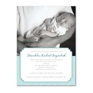   , Christening Invitations   Fish Pattern Lightest Turquoise By Shd2