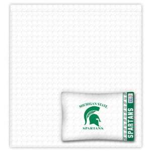  Michigan State Spartans Sheet Set   Queen Bed