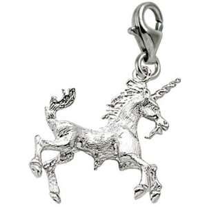   Charms Unicorn Charm with Lobster Clasp, Sterling Silver Jewelry