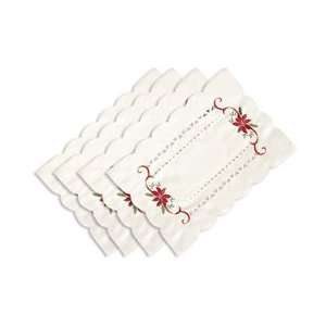  Poinsettia Placemats, Set of 4