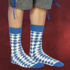 Trachten Socken Bavaria, blau weiß kariert Oktoberfest, Süßer 
