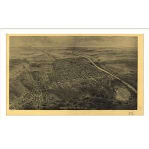  Historic Macon, Georgia, c. 1912 (L) Panoramic Map Poster 