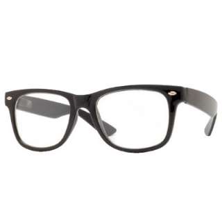 Wayfarer Clear Nerdbrille Hornbrille Nerd Brille 80er  