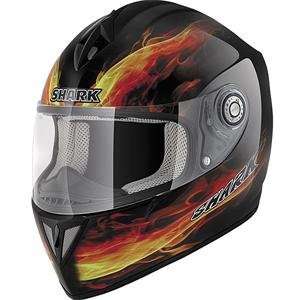  Shark RSI Fireshark Helmet   Medium/Red/Black Automotive