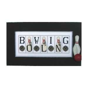  Bowling (with charms)   Cross Stitch Pattern Arts, Crafts 