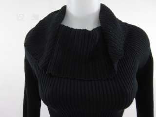 COTTON BY AUTUMN CASHMERE Black Sweater Top Sz S  