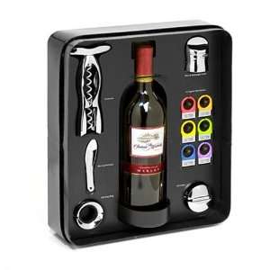  Metrokane Wine and Things Add a Wine Gift Set Kitchen 