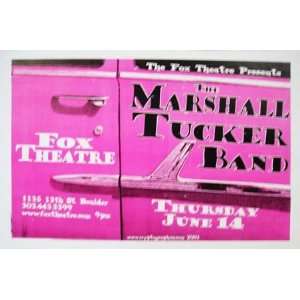  Marshall Tucker Band Boulder Original Concert Poster: Home 