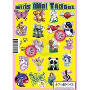  Girls Mini Tattoos Vending Capsules Toys & Games