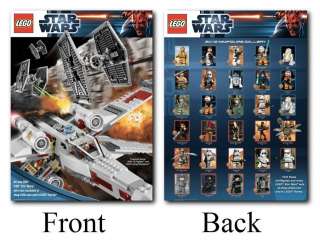 LEGO STAR WARS 2012 MINIFIGURE POSTER 24x32 INCHES DOUBLE SIDED BRIGHT 