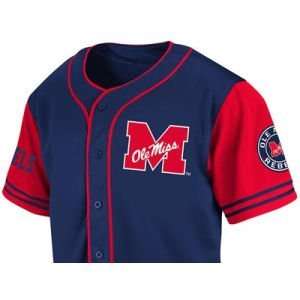  Mississippi Rebels Colosseum NCAA Rally Baseball Jersey 