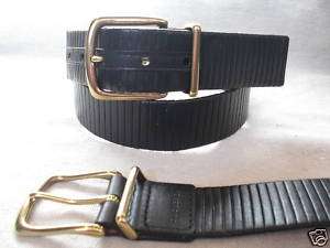 Dockers Mens Black Leather Belt Sz 36  