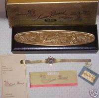 1974 LUCIEN PICCARD LADYS WATCH GOLDTONE W/SAPPHIRE  