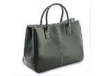 NEW Ladys Black PU Leather Handbag Interior Compartment Tote Weekend 