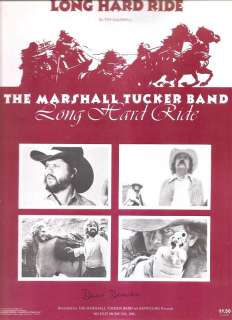 Sheet Music Long Hard Drive Marshall Tucker Band 25  