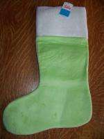 Justice Christmas stocking NWT green peace santa candy teen girl gift 