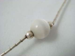 Jordan 925 Sterling Silver Color Glass Beaded Necklace  