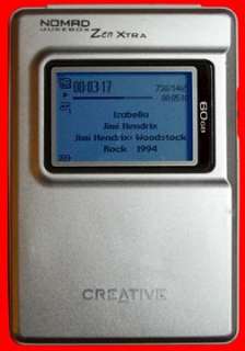 Creative Labs ZEN Nomad Jukebox Xtra Silver 60GB  WMA Media Player 