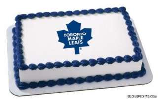 Toronto Maple Leafs Edible Image Icing Cake Topper  