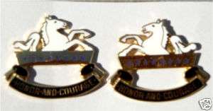 US Army 8th Calvary DI Unit insignia pin set  