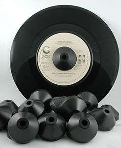 Universal 45 rpm center spindle record adapter black  