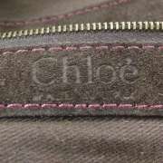 CHLOE Leather Suede SILVERADO Bag Purse Bordeaux  