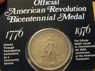   American Revolution bicentennial medal 1976 Nebraska Bronze  